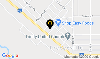 One's Cafe in Preeceville map