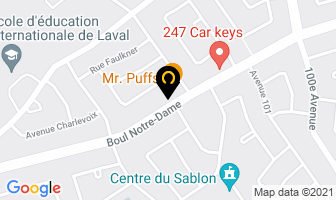 Ongles Laval in Beauharnois map