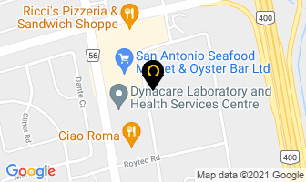 Only Pasta Inc in Vaughan map