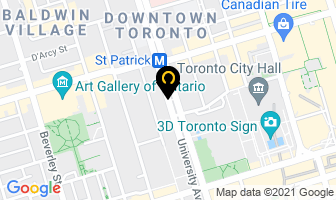 Ontario Government in Toronto map