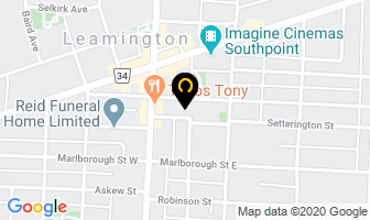 Ontario Greenhouse Marketers Association in Leamington map
