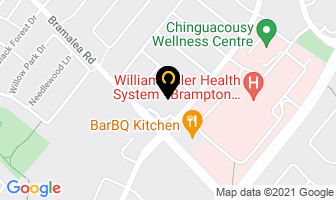 Ontario Nurses Association in Brampton map