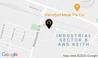 Ontario Orthotic Lab in Hamilton map