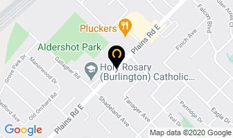 Ontario Professional Firefighters Assn in Burlington map