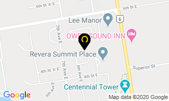 Ontario Secondary School in Owen Sound map