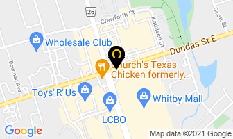 Optima Communications in Whitby map