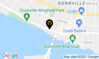Optimist Club in Dunnville map