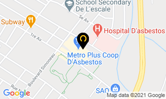 Opto Plus in Asbestos map