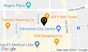 Oracle Corporation Canada Inc in Edmonton map
