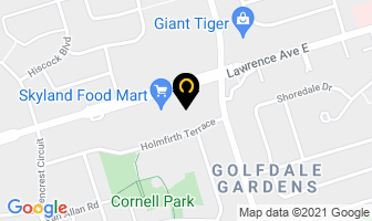 Orange Fresh Cleaners in Orillia map