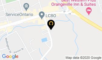 Orangeville Fairgrounds in Orangeville map