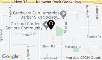 Orchard Gardens Seniors Community in Kelowna map