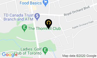 Orchards Club in Markham map