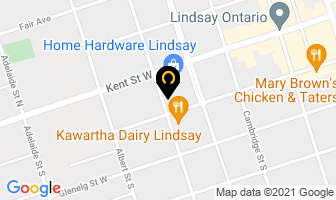 Oriana Financial in Lindsay map