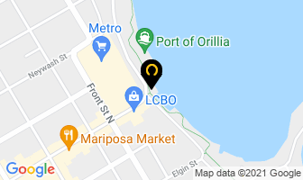 Orillia Boat Cruises in Orillia map