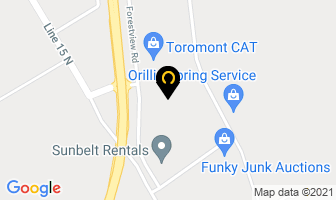 Orillia Fast Freight in Orillia map