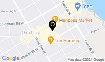 Orillia Laminating in Orillia map