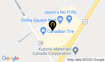 Orillia Square Mall in Orillia map