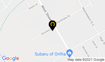 Orillia Volkswagen in Orillia map