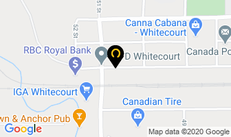 Orlex Properties Inc in Whitecourt map