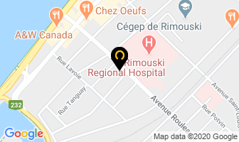 Ortho Service Inc in Rimouski map