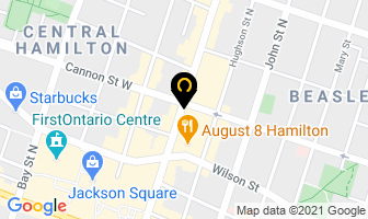 O's Clothes in Hamilton map