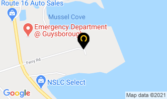 Osprey Shores Resort in Guysborough map