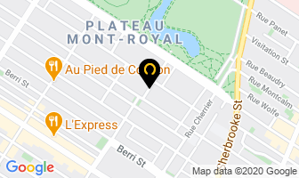 Osteopathe Quentin Six in Montreal map