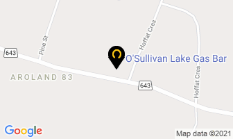 O'sullivan Lake Gas Bar in Thunder Bay District map