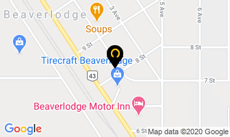O'toole Auto Body Ltd in Beaverlodge map