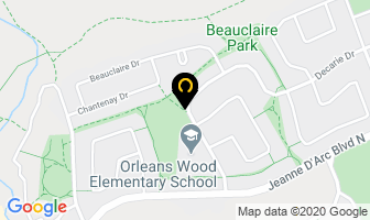 Ottawa-Carleton District School Board Schools - Orleans Wood Elementary School in Gloucester map