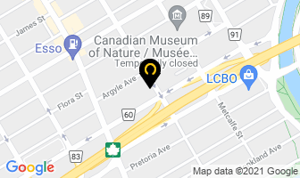 Ottawa Curling Club in Guelph map