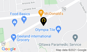 Ottawa Firefighter's Assn in Guelph map