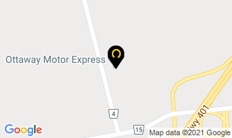 Ottaway Motor Express Ltd in Woodstock map