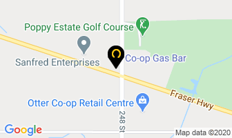 Otter Co-Op Gas Bar in Langley map
