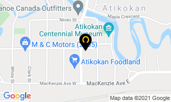 Outdoorsman Restaurant in Atikokan map