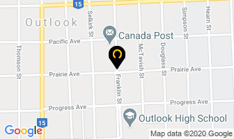 Outlook Dental Clinic in Outlook map