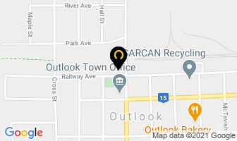 Outlook Veterinary Clinic in Outlook map