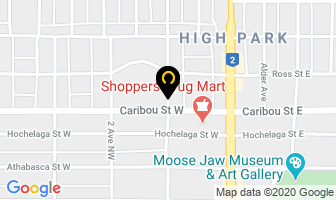 Overbye Crown & Bridge Inc in Moose Jaw map