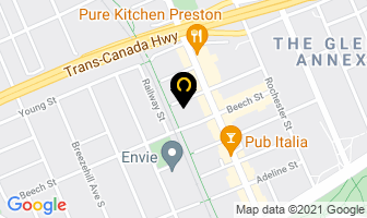 Overlay Tv in Guelph map