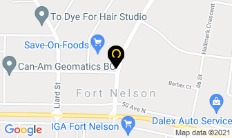 Overwaitea Foods in Fort Nelson map