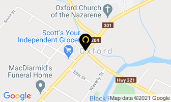Oxford Recreation Dept in Oxford map