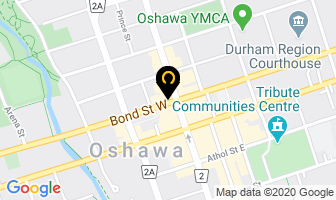 Oz Pita Wraps in Oshawa map