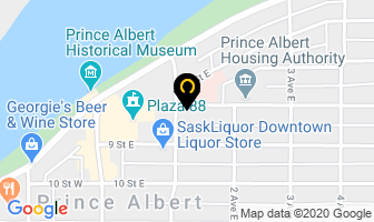 P A Union Center in Prince Albert map