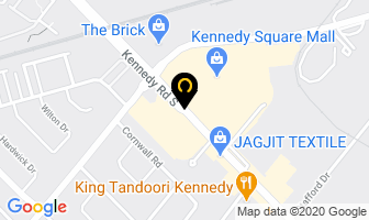 P And J Barber in Brampton map