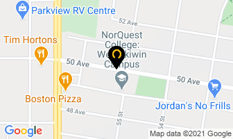P G A Architects in Wetaskiwin map