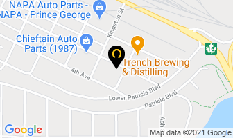 P G Office Equipment Ltd in Prince George map