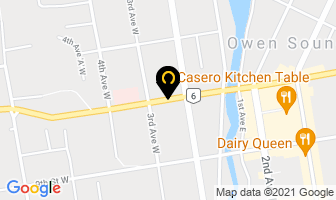 Pace Law Firm Professiona in Owen Sound map