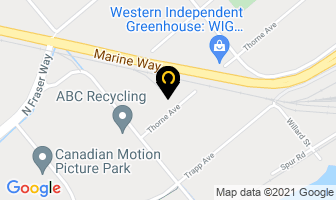 Pacific Bark Blowers Inc in Brant map