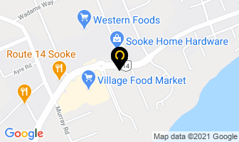 Pacific West School in Sooke map